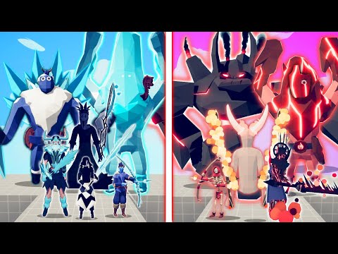 ICE TEAM vs FIRE TEAM | TABS - Totally Accurate Battle Simulator