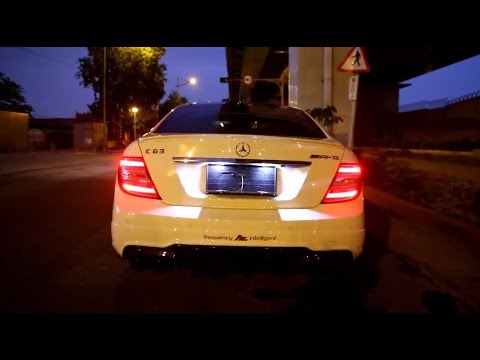 Mercedes Benz C63 AMG with Fi Exhaust LOUD acceleration sound!!!