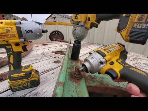 Dewalt 1/2 impact comparison dcf894h dcf899 dcf900 this demonstrates the  power #mrbrutiss