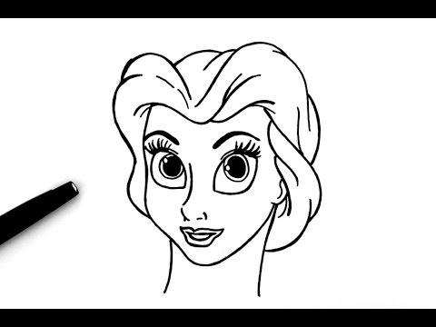 Comment dessiner Belle (La belle et la bête)