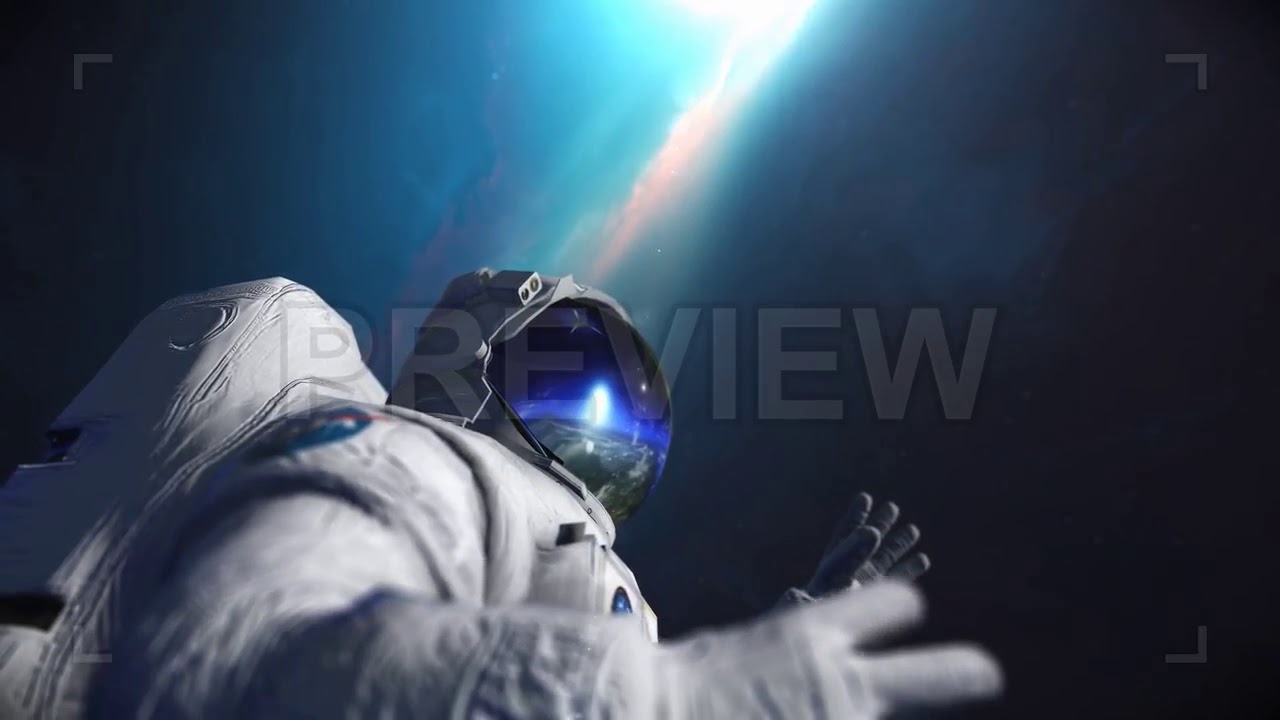 Astronaut In Space Motion Graphics