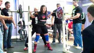 preview picture of video 'CARLA DYNAMITE WRIGHT SQUAT 85KG AT 62KG BW NI POWERLIFTING COMP ENNISKILLEN'