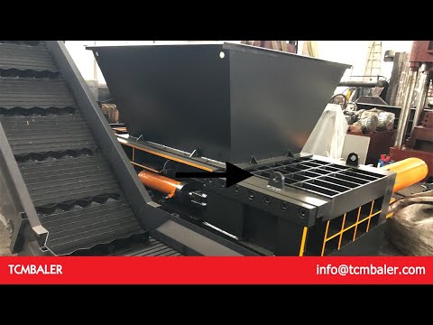 aluminium commercial scrap hydraulic bale press machine