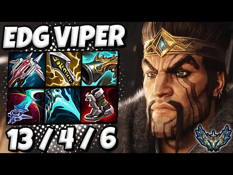Draven vs Ezreal ADC [ EDG Viper ] Korea Challenger Patch 12.10 ✅
