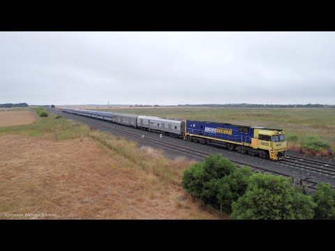9 Carriages On 6MA8 "The Overland" Passenger Train (23/12/2022) - PoathTV Railways