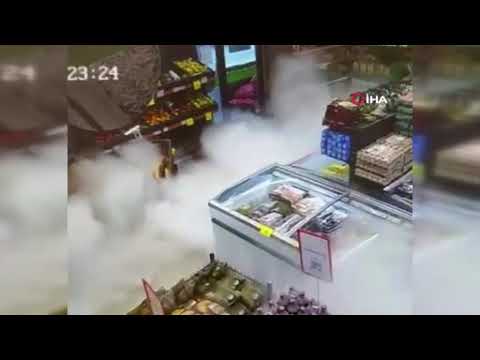 Markette panik anları!