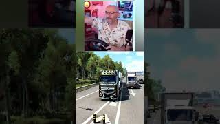 Je roule tranquillement dans mon MERCEDES ACTROS #shorts