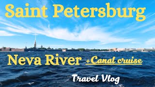 (St Petersburg) Neva River and canal cruise, what to do, Informative series on Saint Petersburg. 4K