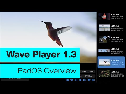 Freefly Wave Player v1.3 - iPadOS Overview