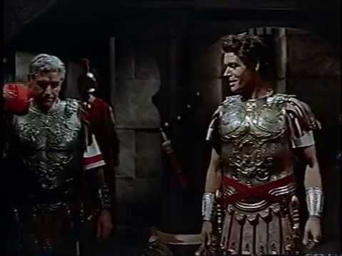 MESSALA'S ARRIVAL in BEN HUR 1959 Stephen Boyd