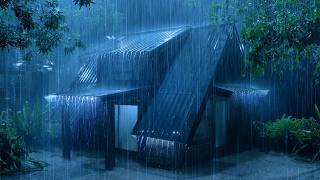 (No Ads) Loud Thunder & Heavy Rain on Old Metal Roof 🌩️ Fall Asleep Quickly Tonight