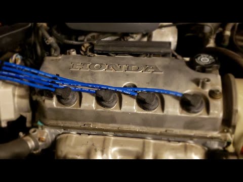 1997-00 Honda Civic DIY Spark Plug Wire replacement NGK!