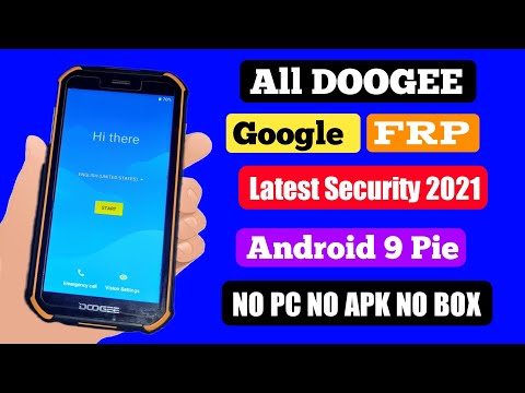 FRP Unlock All DOOGEE Android 9 2021|| Google account Bypass NO PC NO APK NO BOX Remove frp 2021