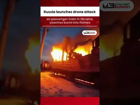 Russian Drone Strike Hits Ukrainian Passenger Train, Killing 5 Civilians in Kharkiv Attack