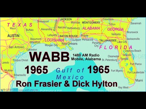 WABB 1480 AM RADIO, MOBILE, ALABAMA, RON FRASIER & DICK HYLTON, 1965