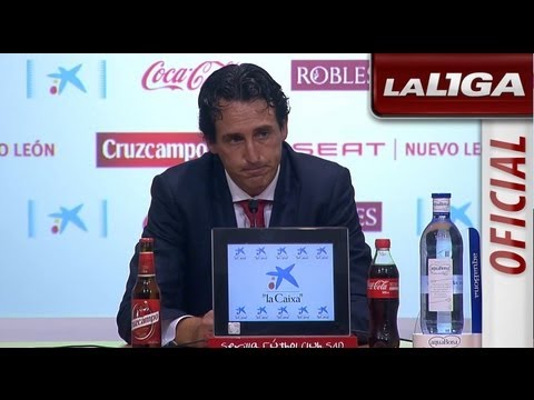 Rueda de Prensa de Emery tras el Sevilla FC (2-2) Málaga CF - HD