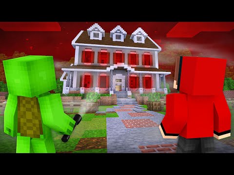 Mikey and JJ Found a SCARY ABANDONED MANSION in Minecraft (Maizen)