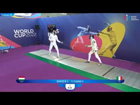 Sirius Epee 2022, ME Ind T16 Bakos HUN - Cuomo ITA