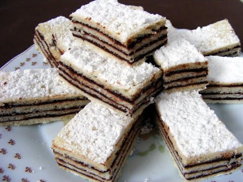 Lenten cake with puff pastry and cocoa cream #307