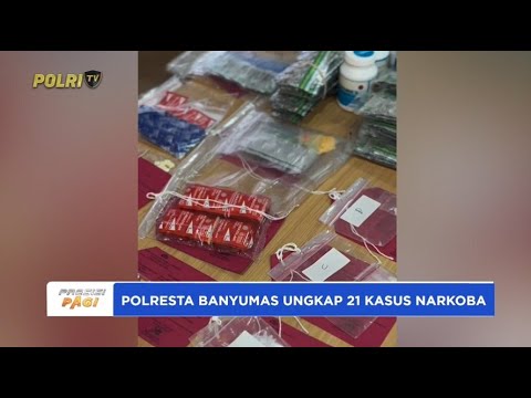 POLRESTA BANYUMAS BERHASIL UNGKAP 21 KASUS NARKOBA