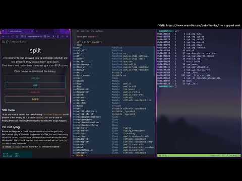 x64 Linux - ROPing with Pwntools [Rop Emporium 0x1] - Split
