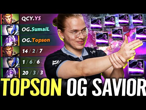 🔥 TOPSON Void Spirit MVP Player Perspective — 100% OG Savior vs Quincy Crew TI10 Dota 2 Pro