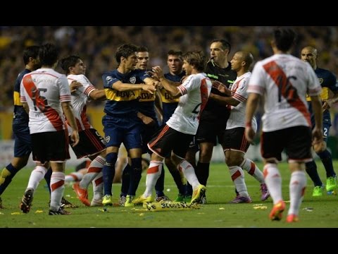 Pelea completa Boca vs River 0-2 Torneo de verano 2017
