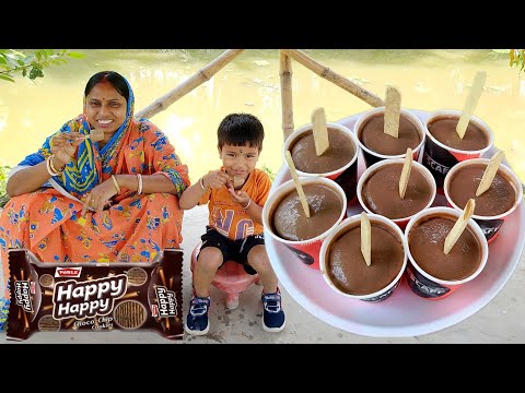 বিনা ঝামেলায় মাত্র 5টাকার বিস্কুট দিয়ে চকলেট আইসক্রিম তৈরি সবচেয়ে সহজ পদ্ধতি | ice cream recipe