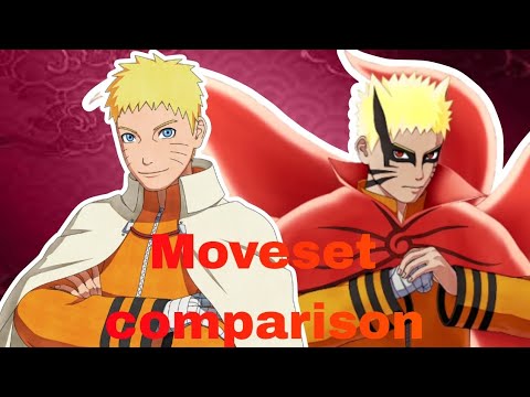Shinobi Striker | Naruto (Boruto) & Naruto (Baryon Mode) Moveset comparison
