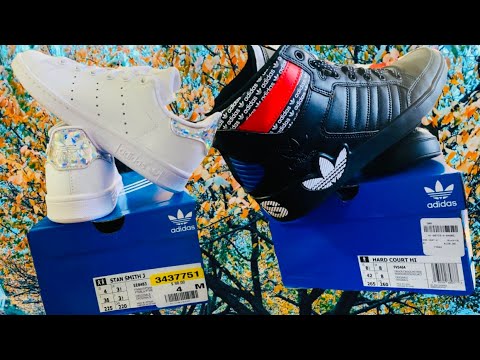 ADIDAS HARD COURT HI CBLACK ADIDAS STAN SMITH J WHITE ADIDAS  HOODED SWEATSHIRT