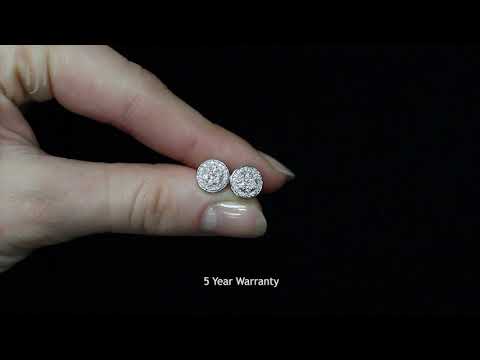 18ct White Gold 0.50ct Dia Stud Earrings HJ432