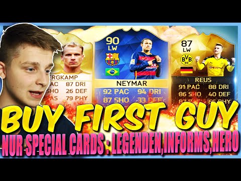 FIFA 16: BUY FIRST GUY CHALLENGE (DEUTSCH) - FIFA 16 ULTIMATE TEAM - SPECIAL CARDS (HERO,LEGENDE,IF