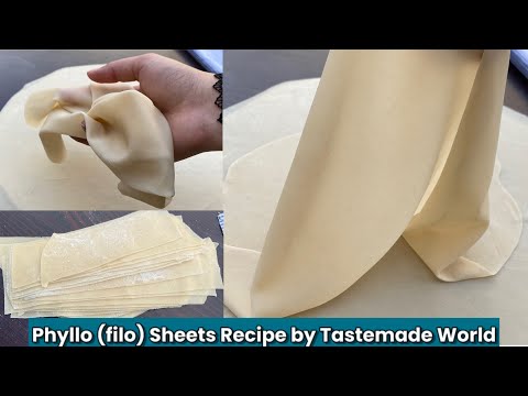 Homemade Phyllo or Filo Dough Sheets | Pastry Sheets | Phyllo Dough Recipe | Filo Sheets