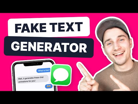 Part of a video titled How to Generate Fake Text Messages | Texting Story Maker - YouTube