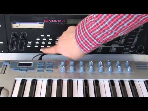 Emu Emax II - Proof of working device Soundlibrary Liquid Stack