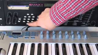 Video thumbnail for Emu Emax II - Proof of working device Soundlibrary Liquid Stack by synthtools
