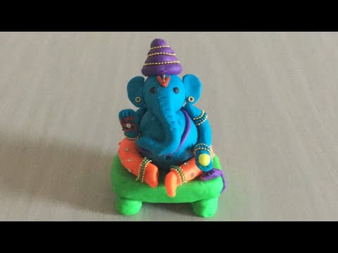 How to make Ganesh Idol using Play Dough |  Easy making Ganesha at home | Play Dough Ganesha