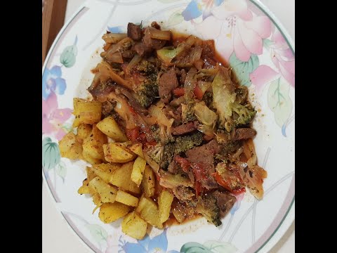 ISCA DE FÍGADO COM MANDIOQUINHA FRITA NA MANTEIGA GHEE