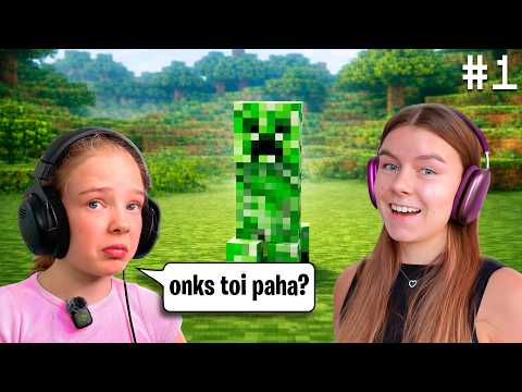 Kiira pelaa MINECRAFTIA ekaa kertaa! 😱
