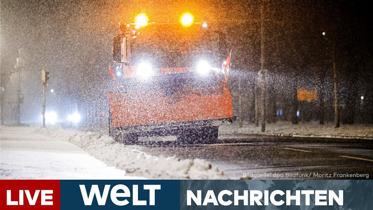STURMTIEF "ELLI": Bitterkalter Blizzard sorgt für Chaos! Deutschland festgefroren | WELT LIVE