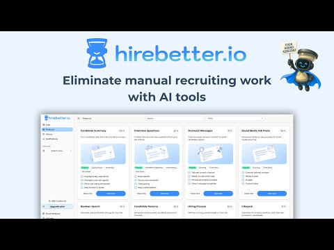 hirebetter.io - Eliminate manual recruiting work with AI tools