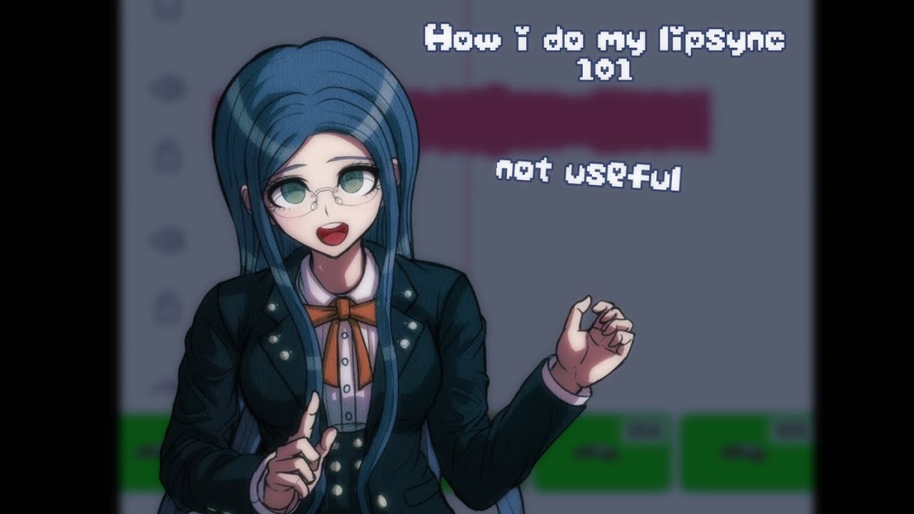 How i animate lip sync|| Danganronpa mini tutorial