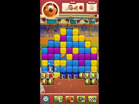 Toon Blast Level 7922 - NO BOOSTERS 🐻🐺🐱 | SKILLGAMING ✔️