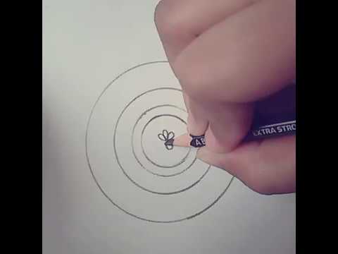 How to draw a mandala