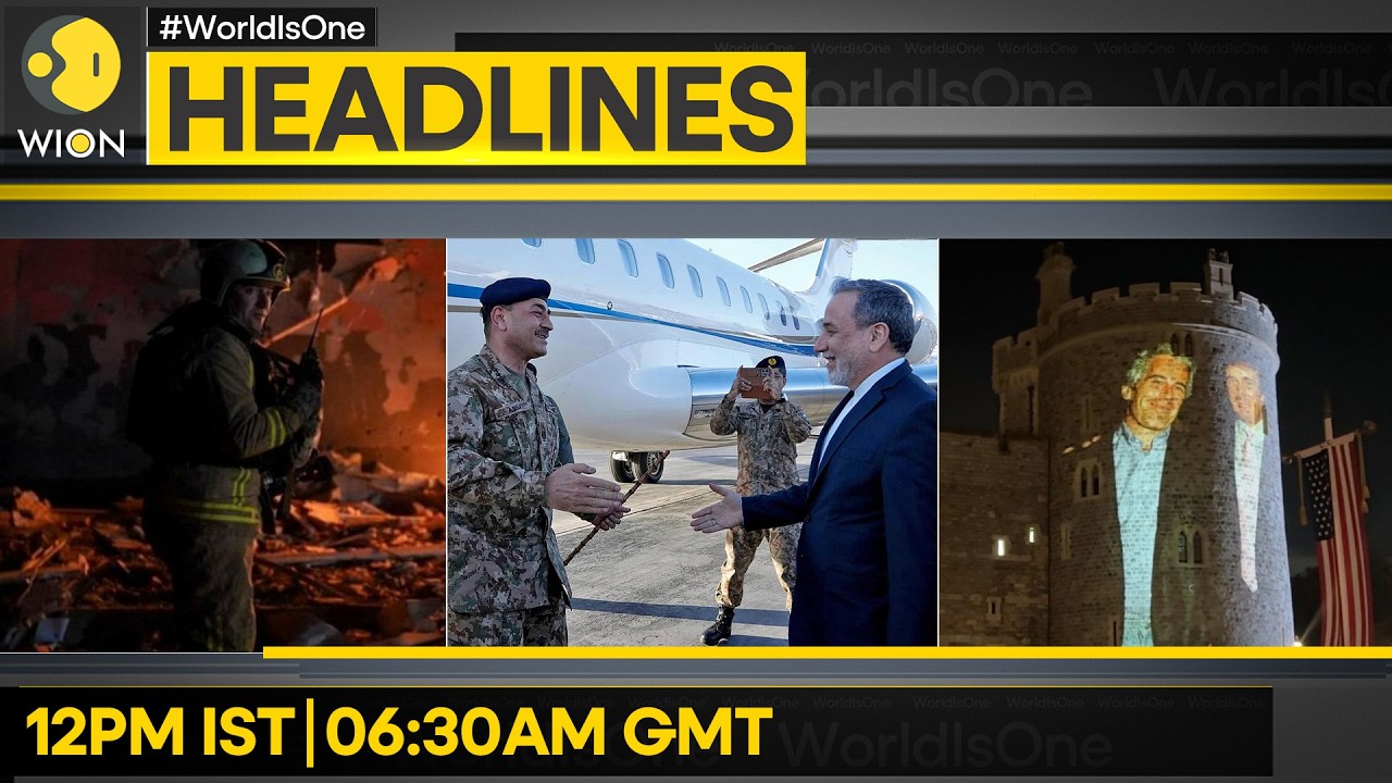 Araghchi Meets Munir During Islamabad Visit | Overnight Russian Strikes Across Ukraine | Headlines