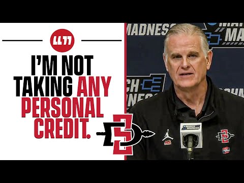 Brian Dutcher CREDITS PLAYERS As San Diego State ADVANCES TO SWEET 16 [FULL PRESSER] | CBS Sports