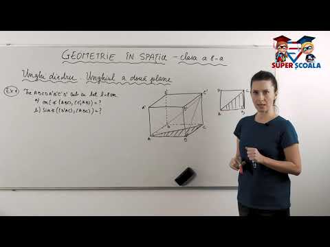 Clasa a VIII-a - Unghi diedru. Unghiul a două plane