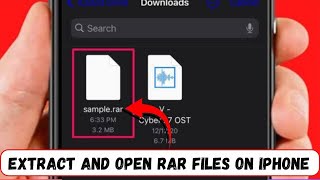 How to Open RAR Files on iPhone