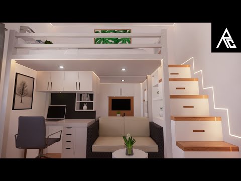 Minimalist Loft Bed Idea for Small Rooms