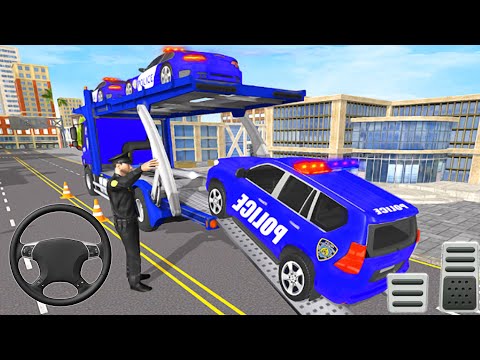 Police Cars Driving 3d | Grand Police Transport Truck Simulator 2021 – Android Gameplay